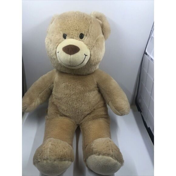 Build a Bear Plush Smiling Teddy Bear Tan Plain Stuffed Animal Toy BAB - Picture 1 of 16